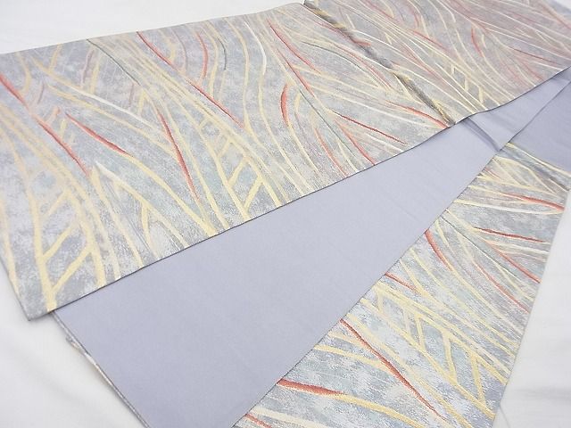平和屋着物◎六通柄袋帯 立波文様 金彩 逸品 BAAF7481wk