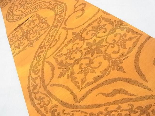平和屋着物◎六通柄袋帯 紬地 宝相華 逸品 BAAF7489wk