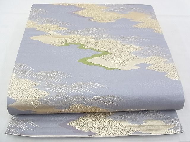 平和屋着物◎六通柄袋帯 唐織 吉祥文 金糸 逸品 BAAF4360xa