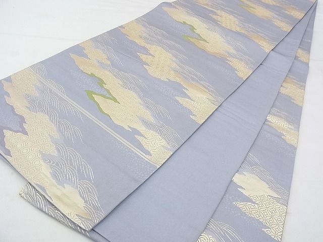 平和屋着物◎六通柄袋帯 唐織 吉祥文 金糸 逸品 BAAF4360xa