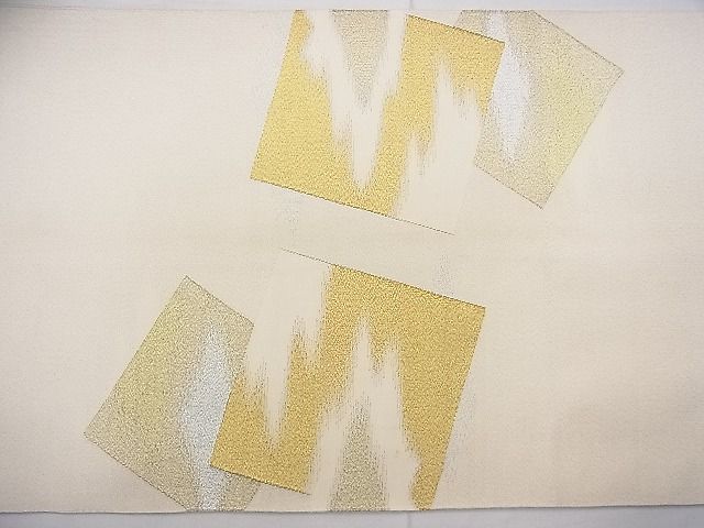 平和屋着物◎太鼓柄袋帯 綴れ 四季重ね霞文 金銀糸 逸品 BAAF3719fk