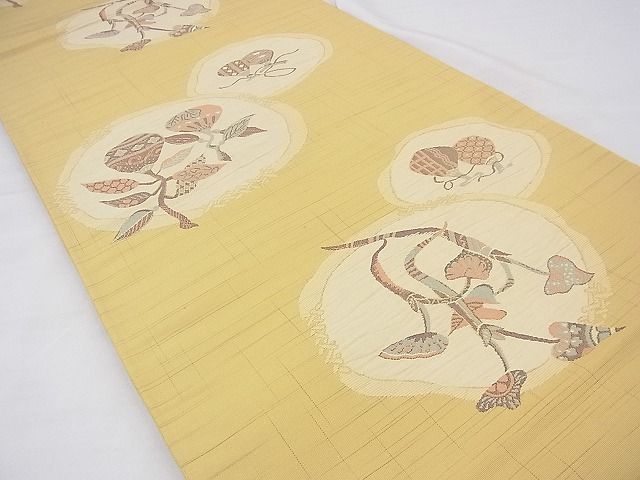 平和屋着物◎全通柄袋帯 ふくれ織 成り物 逸品 BAAF3735fk