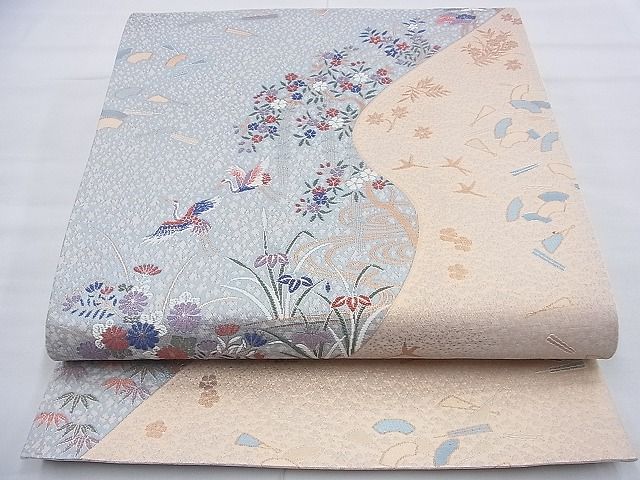平和屋着物◎六通柄袋帯 唐織 慶長小袖文 金糸 逸品 BAAF9355du