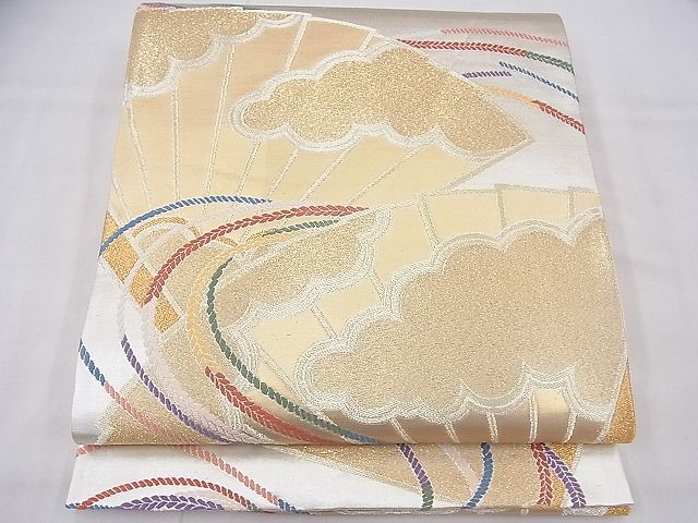 平和屋着物◎西陣 山川謹製 六通柄袋帯 唐織 繍彩錦 金銀糸 逸品 BAAG1211fk