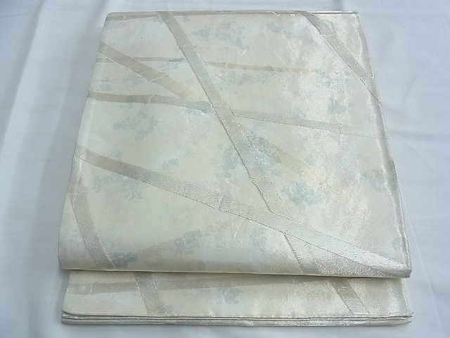 平和屋着物◎六通柄袋帯 竹垣文様 金糸 逸品 BAAF6892ow
