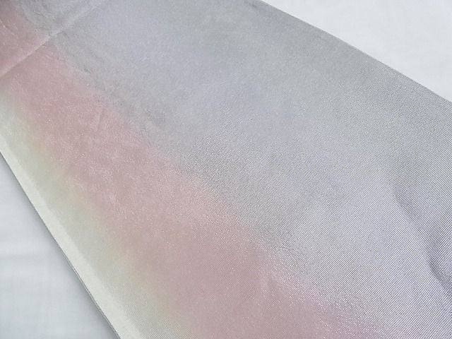 平和屋着物◎六通柄袋帯 霞文 銀糸 逸品 BAAF6895ow