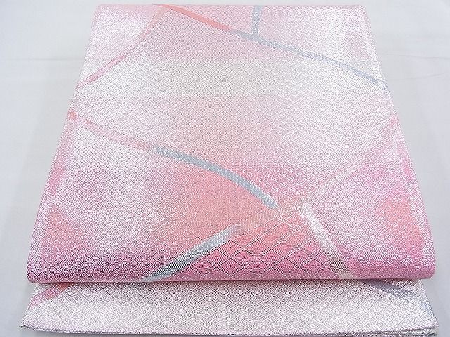 平和屋着物◎創美佐賀錦 六通柄袋帯 吉祥文 銀糸 逸品 BAAF2890kj
