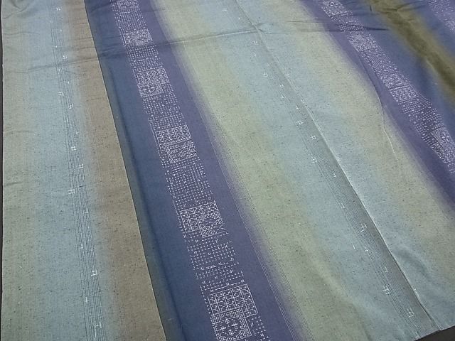 平和屋着物●上質な紬 吉祥間道 やまと金ラベル 逸品 BAAG0752xi