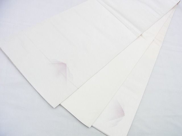 平和屋着物◎太鼓柄袋帯 手描き 水辺樹林文 引箔 逸品 BAAF2965kj