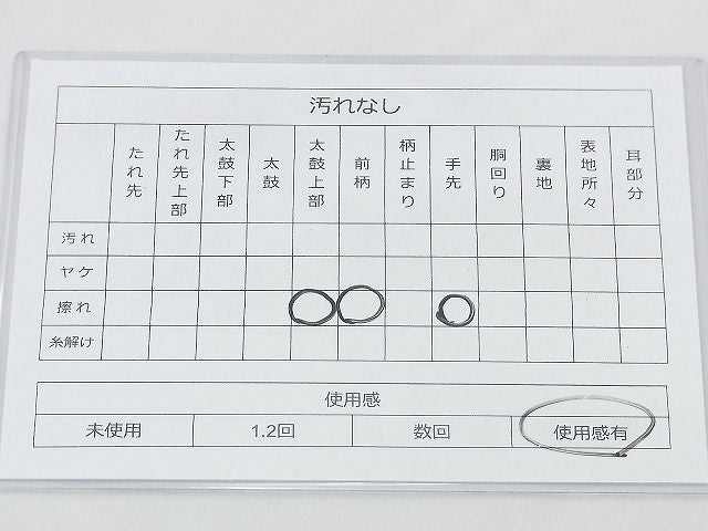 平和屋着物◎太鼓柄袋帯 手描き 水辺樹林文 引箔 逸品 BAAF2965kj