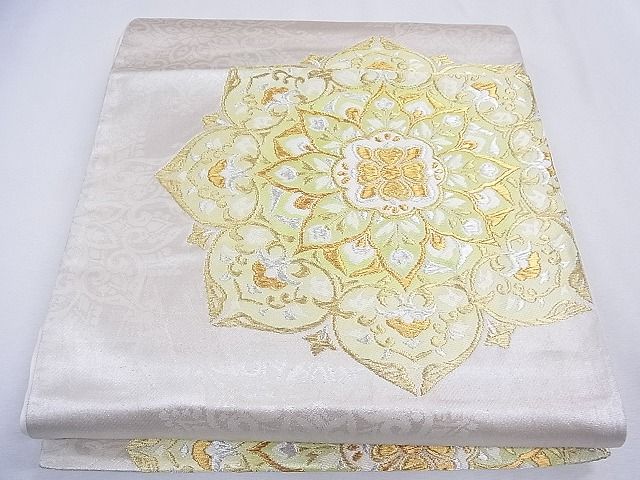 平和屋着物■六通柄袋帯 正倉院花文 金銀糸 逸品 CAAF8073th