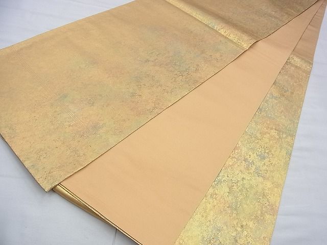 平和屋着物◎六通柄袋帯 箔あそび 金彩 引箔 逸品 BAAG2683du
