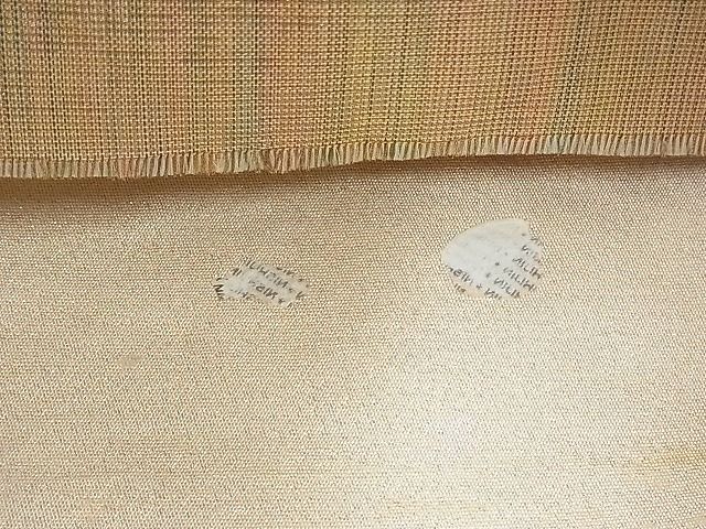 平和屋着物◎西陣 六通柄袋帯 唐織 松皮菱花蝶丸文 金糸 逸品 BAAG2698du