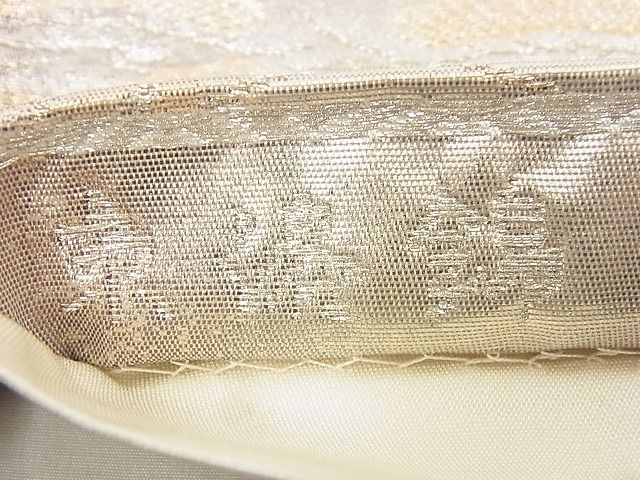 平和屋着物◎六通柄袋帯 京洛錦 花鳥文 二重引箔 逸品 BAAG0849qt