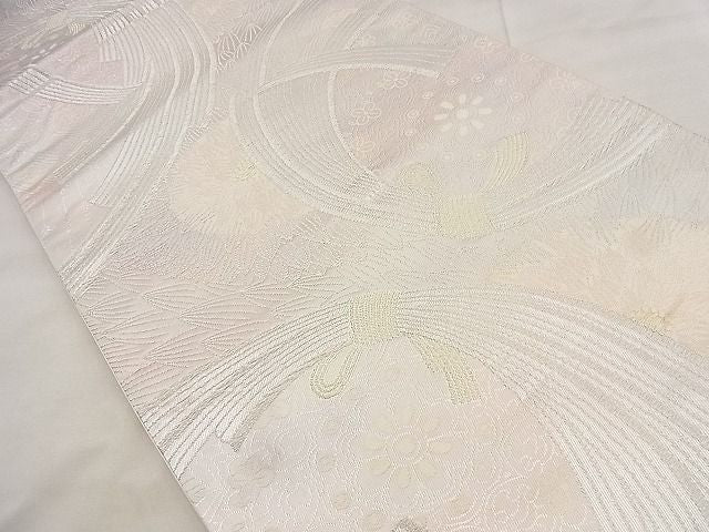 平和屋着物◎六通柄袋帯 束ね熨斗花文 金銀糸 逸品 BAAG0859qt