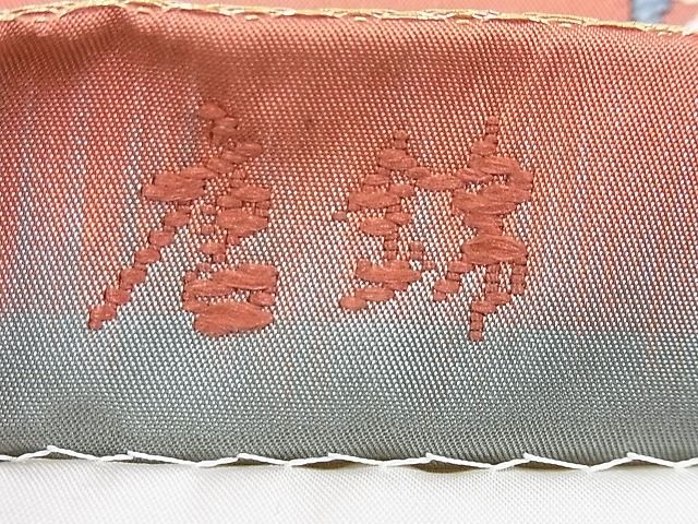 平和屋着物◎六通柄袋帯 唐錦 名物裂色紙文 金糸 逸品 BAAG3297xa