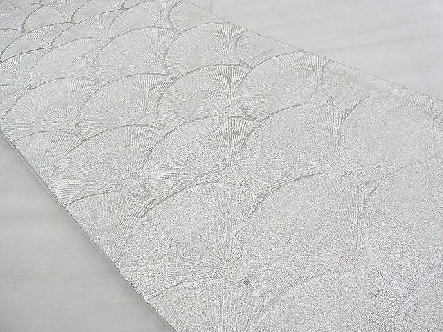 平和屋着物◎六通柄袋帯 唐織 松葉青海波 銀糸 逸品 BAAG4488th