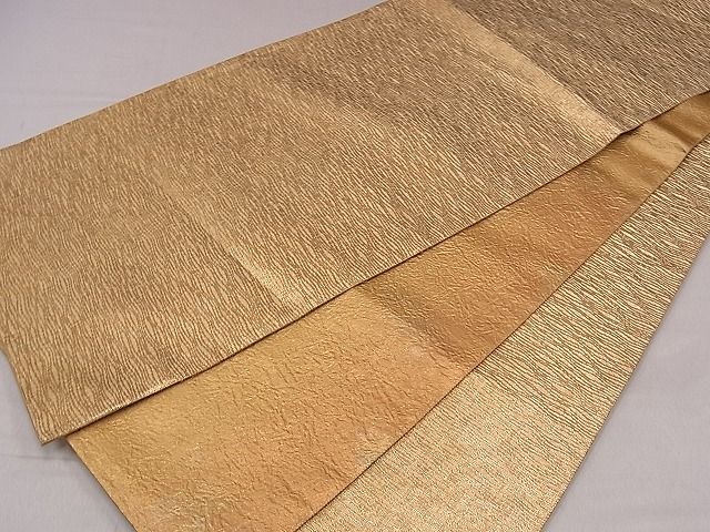 平和屋着物◎両面 六通柄袋帯 霞文 金彩 逸品 CAAF0662dy