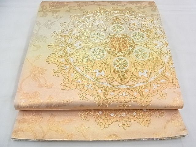 平和屋着物◎六通柄袋帯 宝相華 金糸 逸品 BAAG0045if