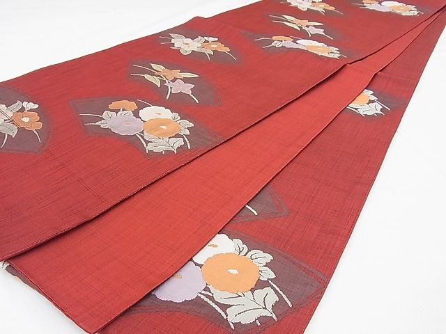 平和屋着物◎六通柄袋帯 琳派地紙花文 逸品 BAAG0056if