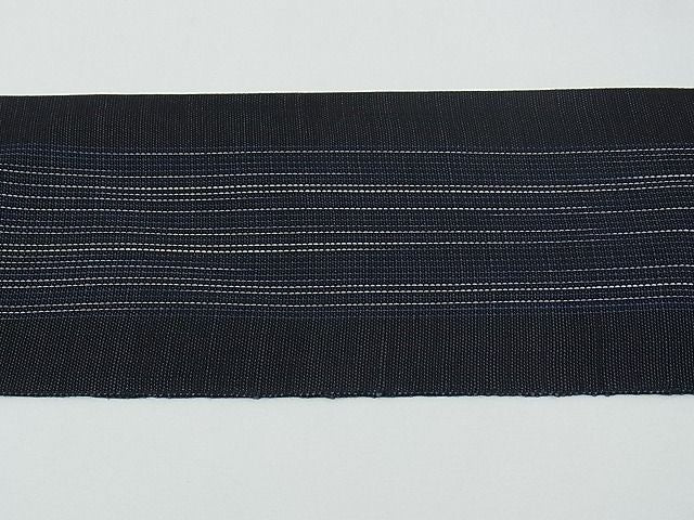 平和屋本店*極上 夏物 石川県指定無形文化財 能登上布 本麻手織上布 八寸名古屋帯 間道 証紙付き 逸品 未使用 CZAA0477s4