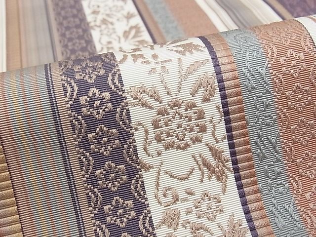 平和屋本店■極上 本場筑前博多織 草木染 手織工房 染匠:小森久 八寸名古屋帯 如水間道 証紙付き 逸品 CZAA0479s4