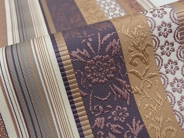 平和屋本店■極上 本場筑前博多織 草木染 手織工房 染匠:小森久 八寸名古屋帯 如水間道 証紙付き 逸品 CZAA0479s4