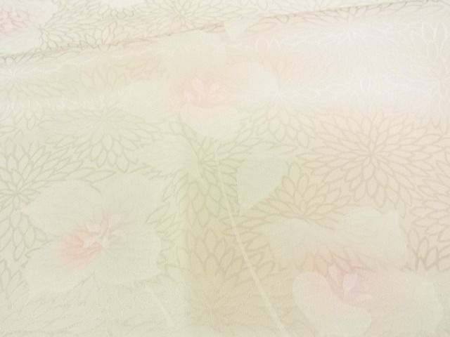 平和屋着物■上質な長襦袢 無双仕立て 枝花地紋 逸品 DAAF3260sf