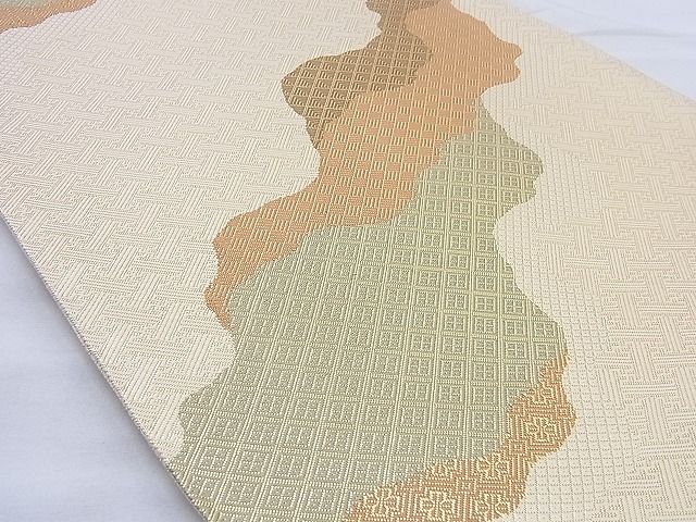 平和屋着物◎佐賀錦 六通柄袋帯 道長文様 金糸 逸品 BAAG3358xa