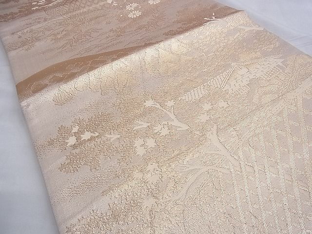 平和屋着物◎六通柄袋帯 京洛百景 光悦寺 金糸 逸品 BAAG4115du