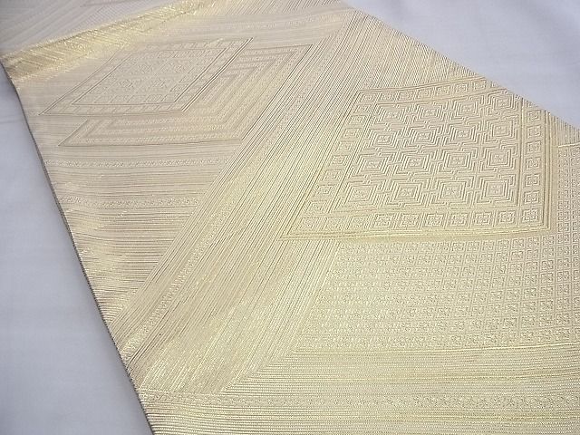平和屋着物◎佐賀錦 両面六通柄袋帯 道長吉祥文 金糸 逸品 BAAG4143du