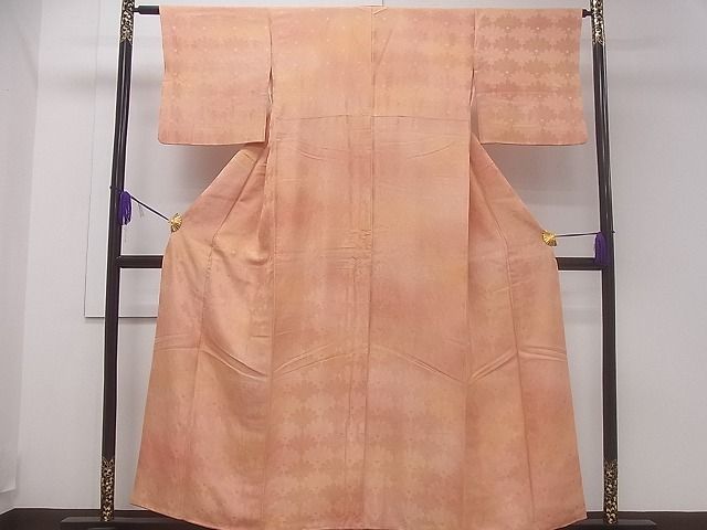 平和屋着物■付下げ 花尽くし地紋 暈し染め 逸品 CAAF5328ev