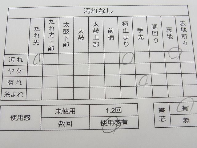 平和屋着物◎六通太鼓柄袋帯 唐織 竜田川吉祥文 金銀糸 逸品 CAAE9825yk
