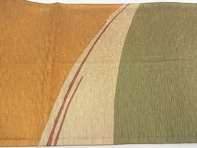 平和屋着物◎六通太鼓柄袋帯 ふくれ織 吉祥文 逸品 CAAE9827yk