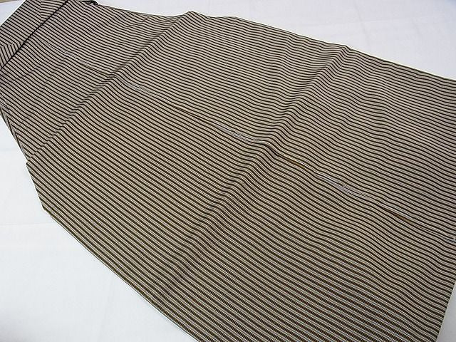 平和屋本店■極上 男性 人間国宝 甲田綏郎 精好仙台平 行燈袴 縞 逸品 未使用 DZAA1427kh4