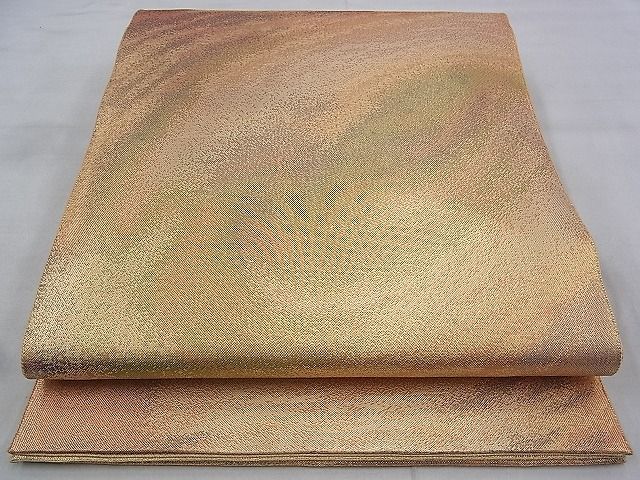 平和屋着物◎佐賀錦 六通柄袋帯 観世 金糸 落款あり 逸品 BAAF2170iy