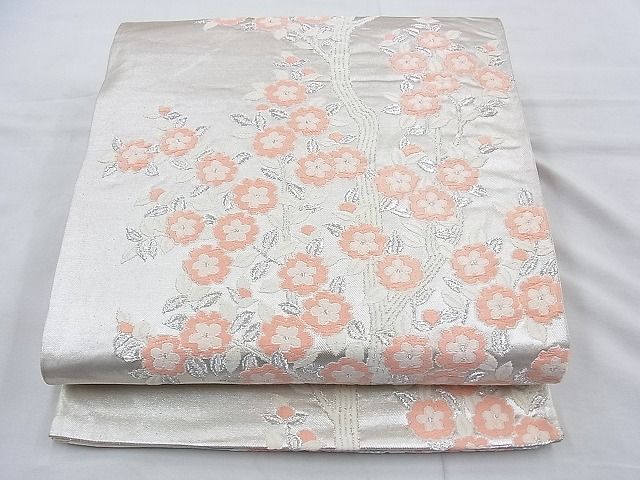 平和屋着物◎六通柄袋帯 唐織 枝花文 金銀糸 逸品 BAAH0120ow