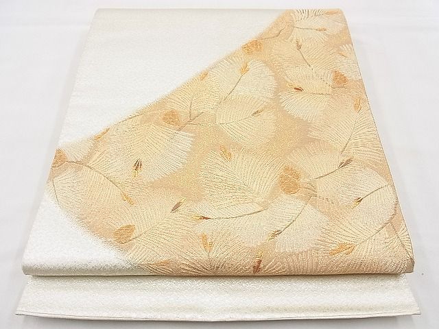平和屋着物◎太鼓柄袋帯 若松葉 金銀糸 逸品 BAAG3143kj