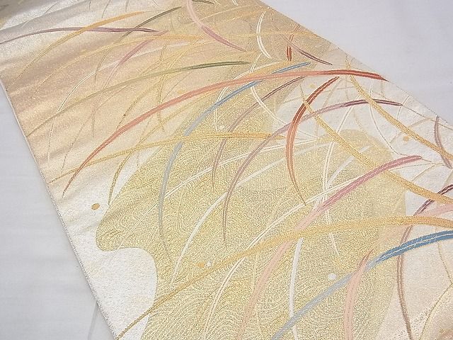平和屋着物◎六通柄袋帯 唐織 薫風 金糸 逸品 BAAG7972fk