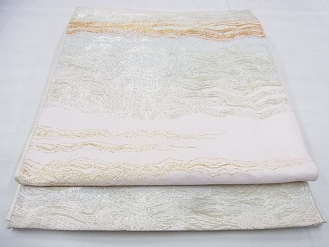 平和屋着物◎六通柄 本袋帯 洗雲錦 金銀糸 逸品 BAAG9621if