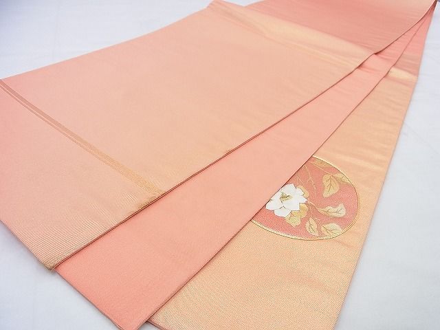 平和屋着物◎太鼓柄袋帯 駒刺繍 菱天井花丸文 金彩 逸品 BAAG9629if