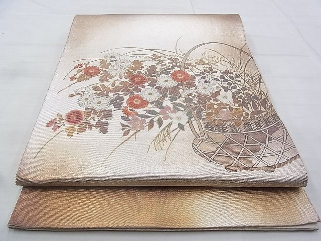 平和屋着物◎太鼓柄袋帯 手描き 曜変天目 金彩 逸品 BAAG9669if