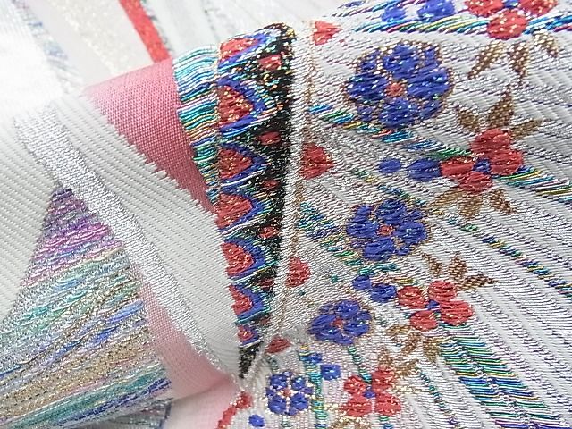 平和屋着物◎六通柄袋帯 唐織 鳳凰 金銀糸 逸品 BAAG6421xa