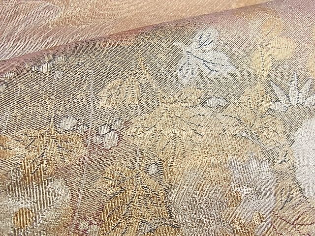 平和屋着物◎佐賀錦 六通柄袋帯 万寿菊 金糸 逸品 BAAG9026iy