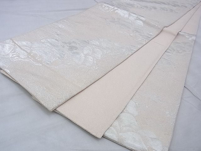 平和屋着物◎六通柄袋帯 綴れ 浜松文様 銀糸 逸品 BAAG9036iy