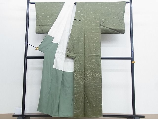 平和屋着物■付下げ 芝草文 逸品 BAAH2638hj