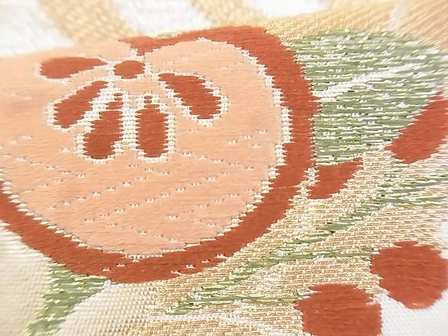 平和屋着物◎六通柄袋帯 唐織 大和路 金糸 逸品 BAAG9742if