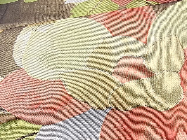 平和屋着物◎六通柄袋帯 花流し 金糸 逸品 BAAH1236wk