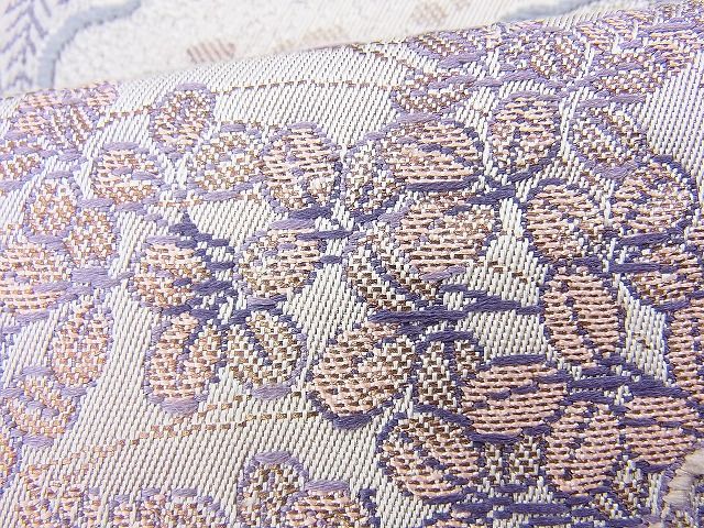 平和屋着物◎六通柄袋帯 唐織 扇面風景文 金糸 逸品 BAAH1304wk