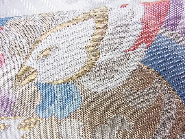 平和屋着物◎六通柄袋帯 向かい鳳凰 金銀糸 逸品 BAAH1329wk